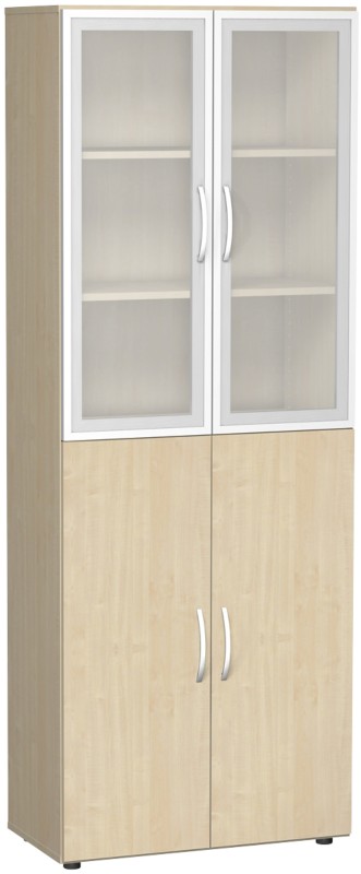 Thumbnail - Geramoebel Speed Office Aktenschrank ABS (Acrylnitril-Butadien-Styrol), Spanplatte 5 Fachböden 800 x 420 x 2.160 mm Ahor...