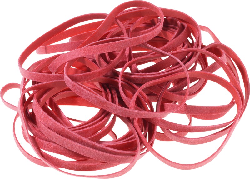 Viking Gummibänder 100 x 5 mm Ø 60 mm Rot 500 g