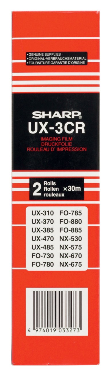 Sharp Druckfolien UX-3CR Schwarz 2 Stück