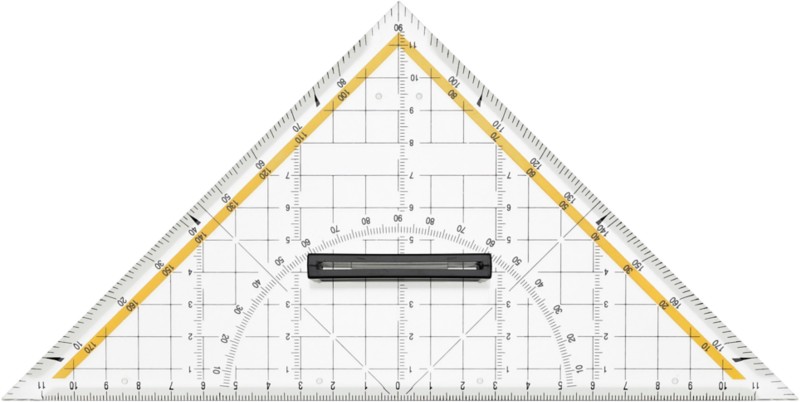 Viking Geodreieck Transparent 25 cm