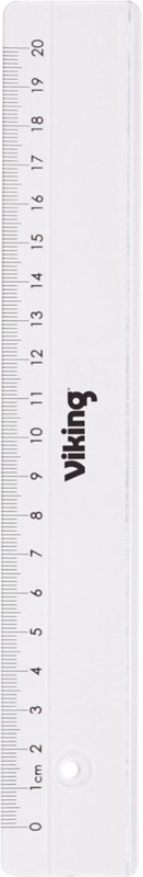 Viking Lineal Glasklar 20 cm Kunststoff