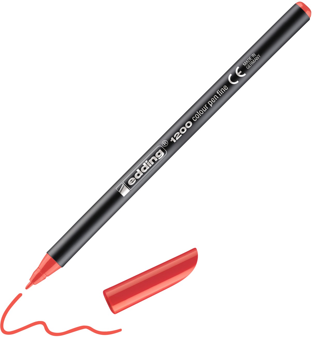 edding Filzstift 0,5 - 1 mm Fein Rot 1200 10 Stück