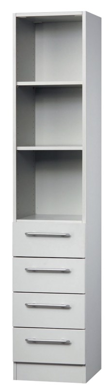 Hammerbacher Regalschrank Matrix Lichtgrau 406 x 420 x 2.004 mm