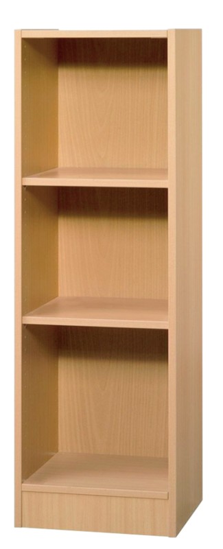 Hammerbacher Melaminharzbeschichtete Spanplatte Regal 2 Fachböden 406 x 400 x 1.270 mm Braun Buche