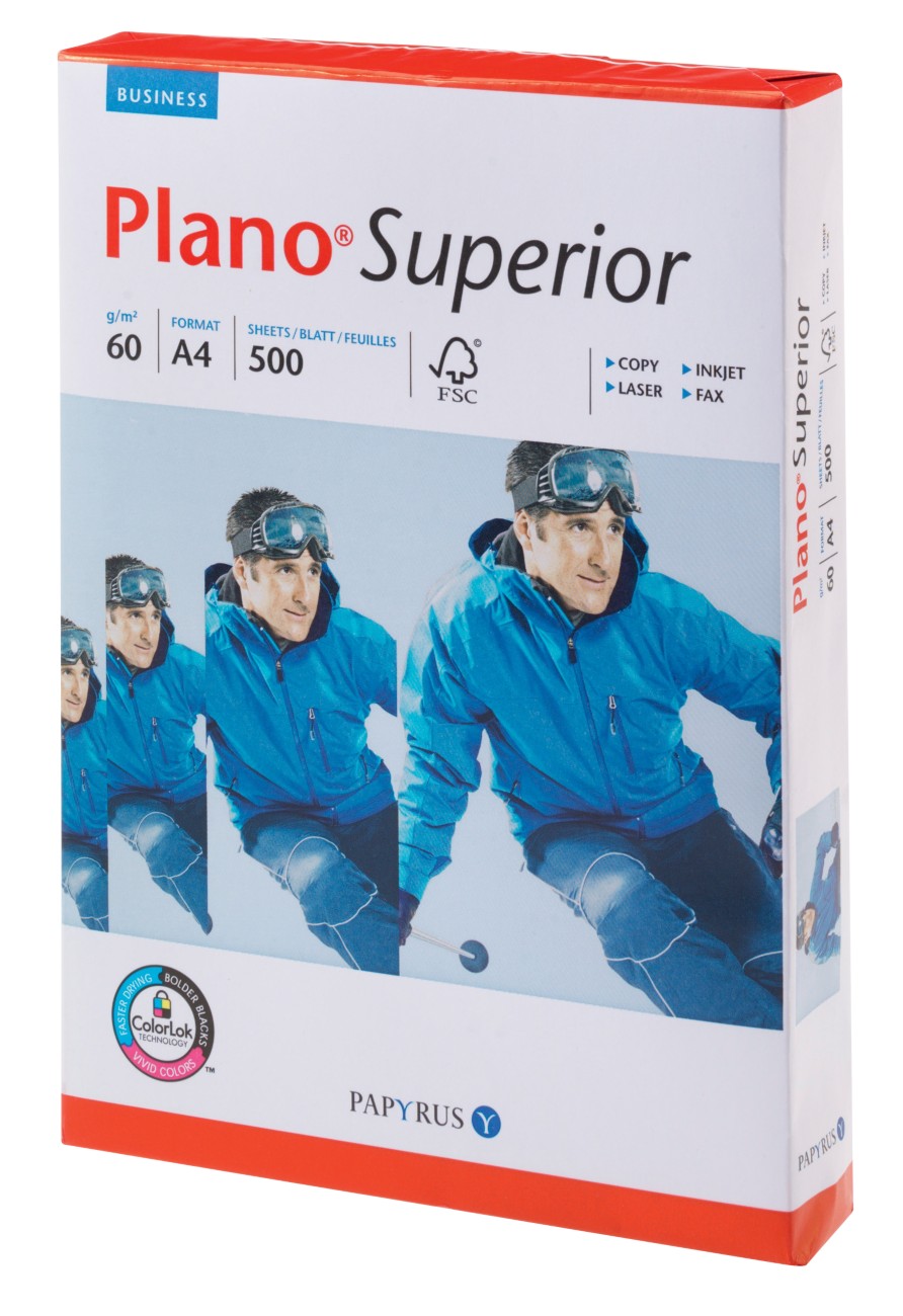 Plano Superior Kopier-/ Druckerpapier DIN A4 60 g/m² Weiß 500 Blatt