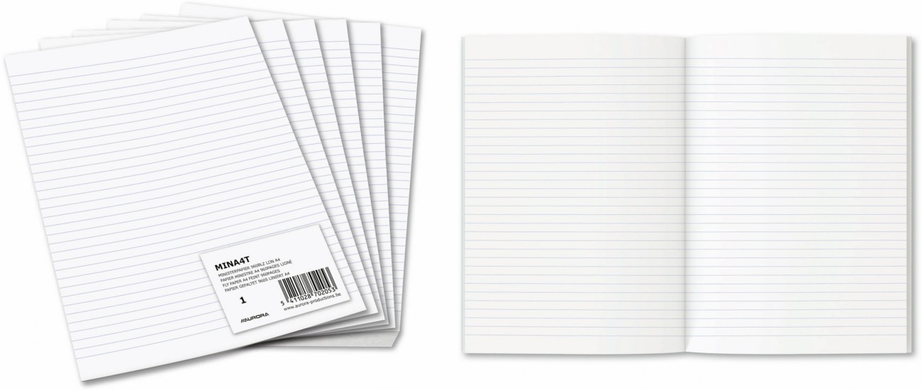 Übungspapier DIN A4 Weiß 240 Blatt