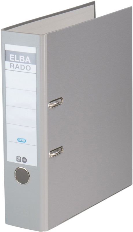 Thumbnail - ELBA Rado Brilliant Breit Ordner DIN A4 80 mm Grau 2 Ringe 100022615 Pappkarton, PP (Polypropylen)