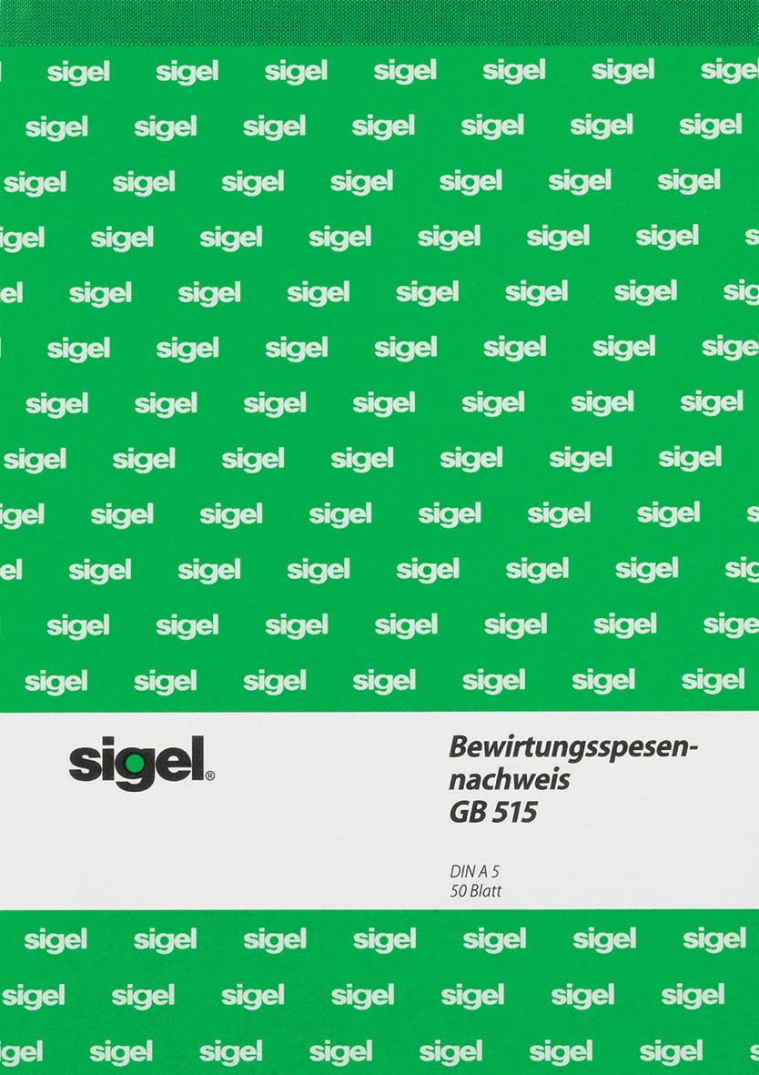 Sigel Bewirtungsspesennachweis GB515 DIN A5 hoch 50 Blatt