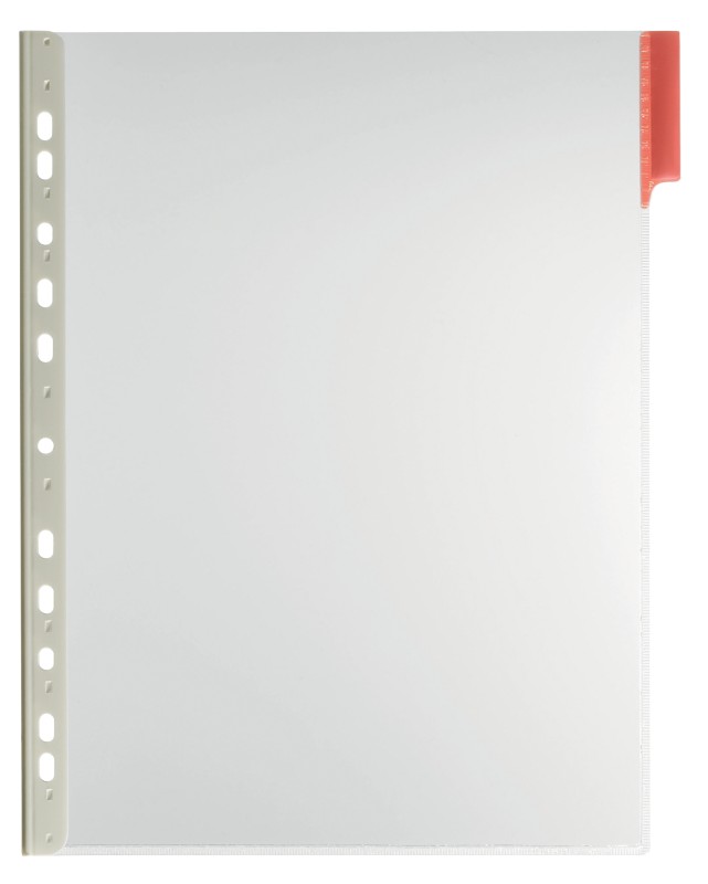 DURABLE FUNCTION Sichttafel 10 Flächen DIN A4 PVC (Polyvinylchlorid) Rot 5 Stück
