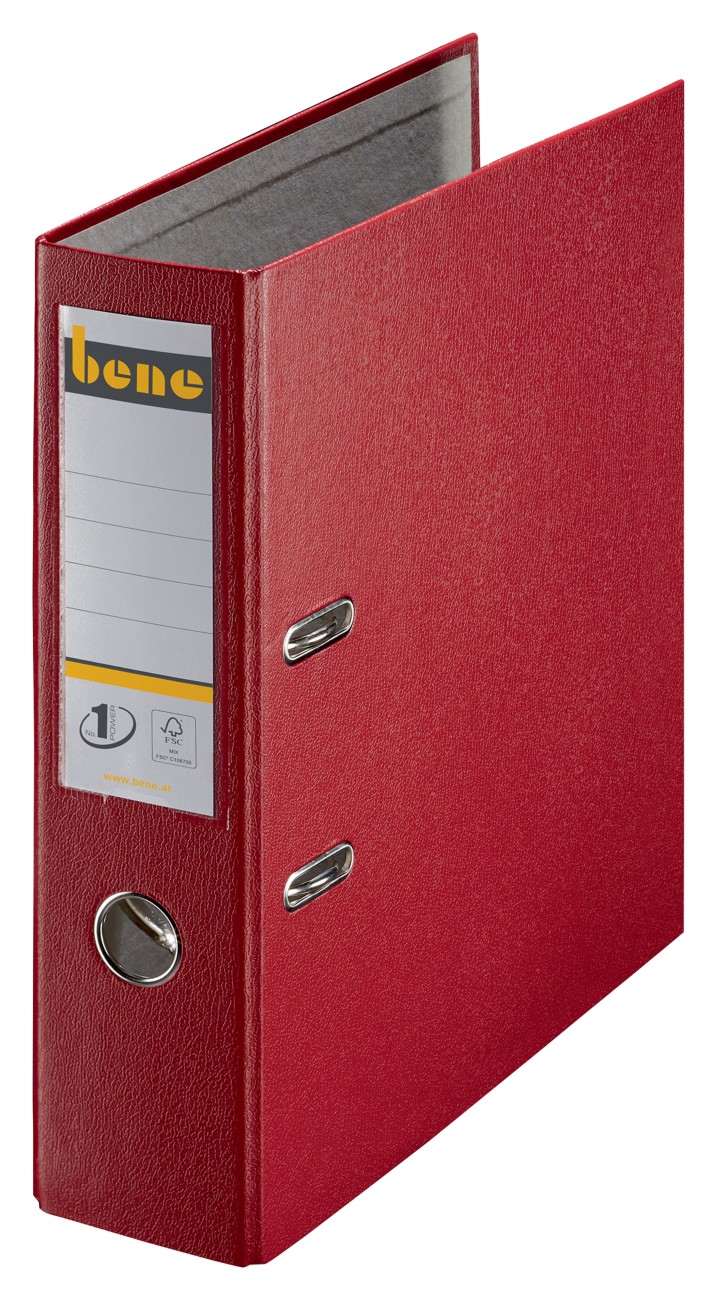 Bene No.1 Power Kunststoff Ordner 291400 80 mm Polypropylen DIN A4 Rot
