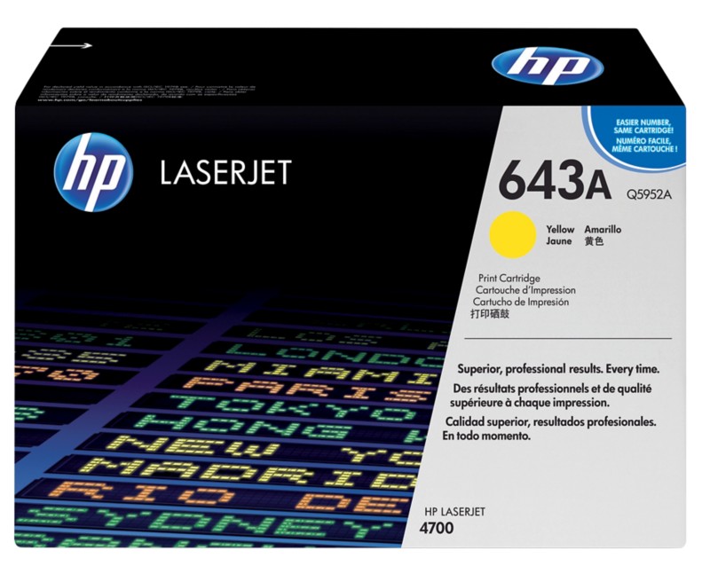 HP 643A Original Tonerkartusche Q5952A Gelb
