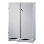 Hammerbacher Schrank 2 Fachböden Matrix Abschließbar Lichtgrau 800 x 420 x 1.270 mm mit Aufbauservice