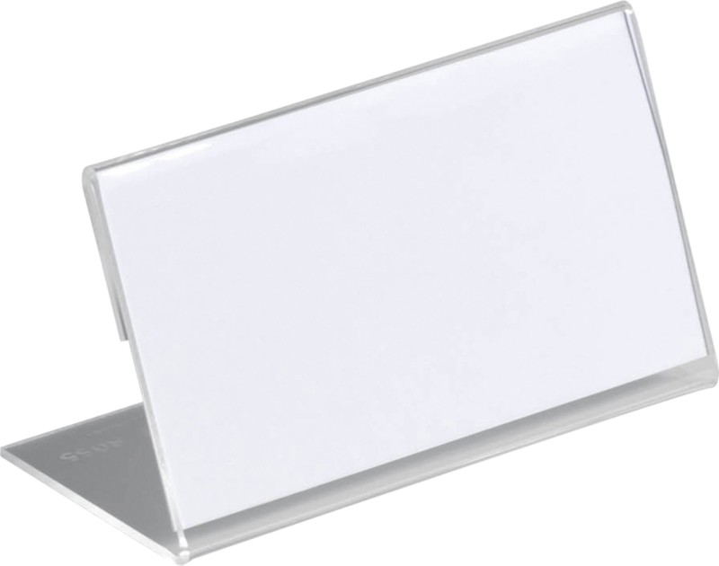 Thumbnail - DURABLE Tischnamensschild 10 x 5,2 cm Acryl Transparent 10 Stück