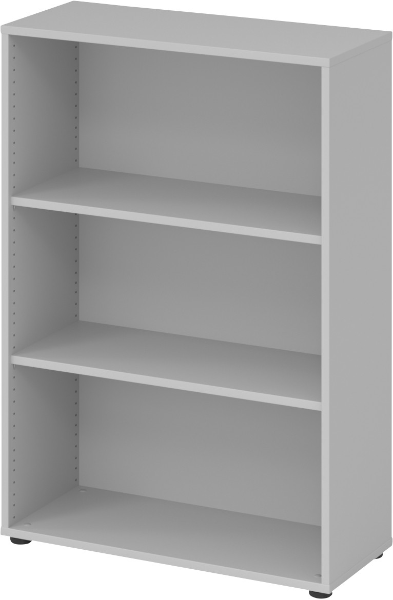 Hammerbacher Matrix Melaminharzbeschichtete Spanplatte Bücherregal 2 Fachböden 800 x 330 x 1.144 mm Grau