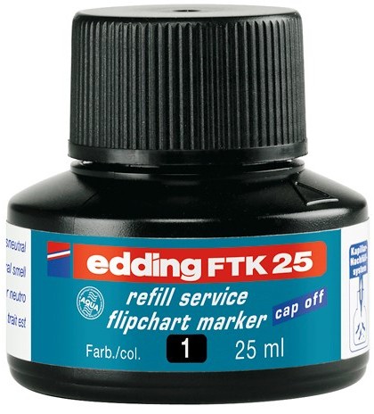 Thumbnail - edding Nachfülltusche für Flipchart-Marker FTK25 Schwarz