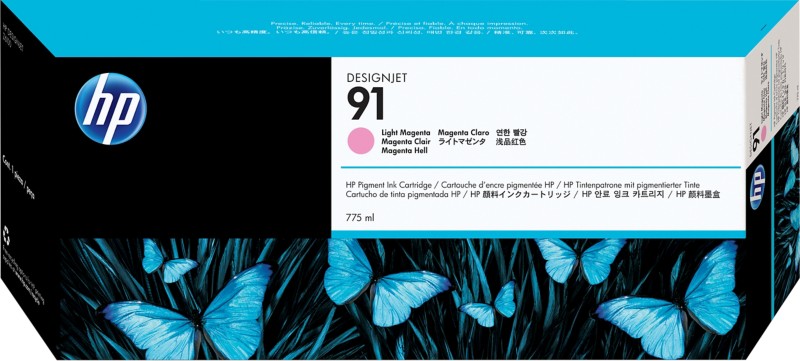 HP 91 Original Tintenpatrone C9471A Hell Magenta