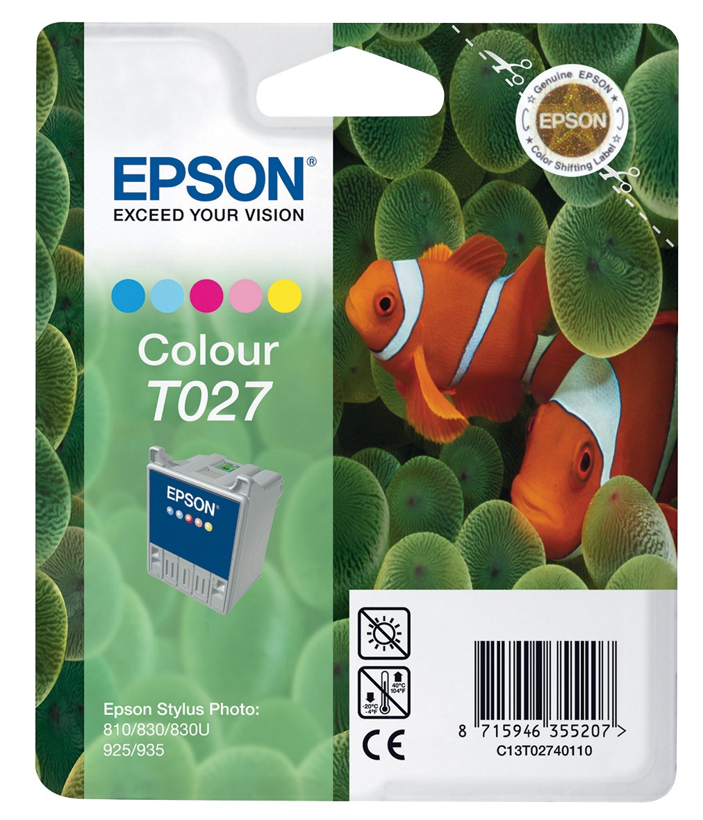 Epson T027 Original Tintenpatrone C13T02740110 5 Farbig