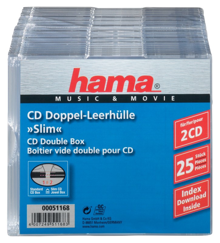 Hama CD-/DVD-Hüllen 25 Stück