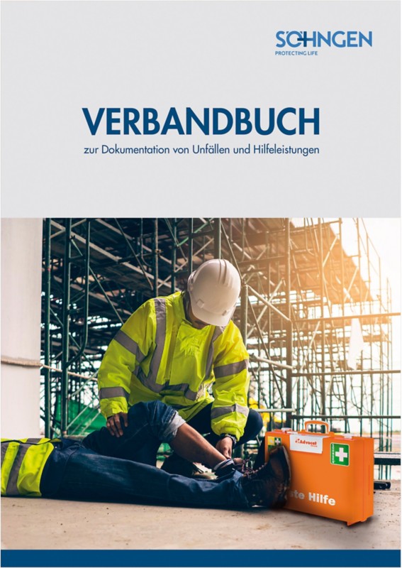 SÖHNGEN Verbandbuch Erste Hilfe Grün DIN A4