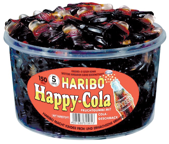 Haribo Fruchtgummi Happy-Cola 150 Stück à 8 g