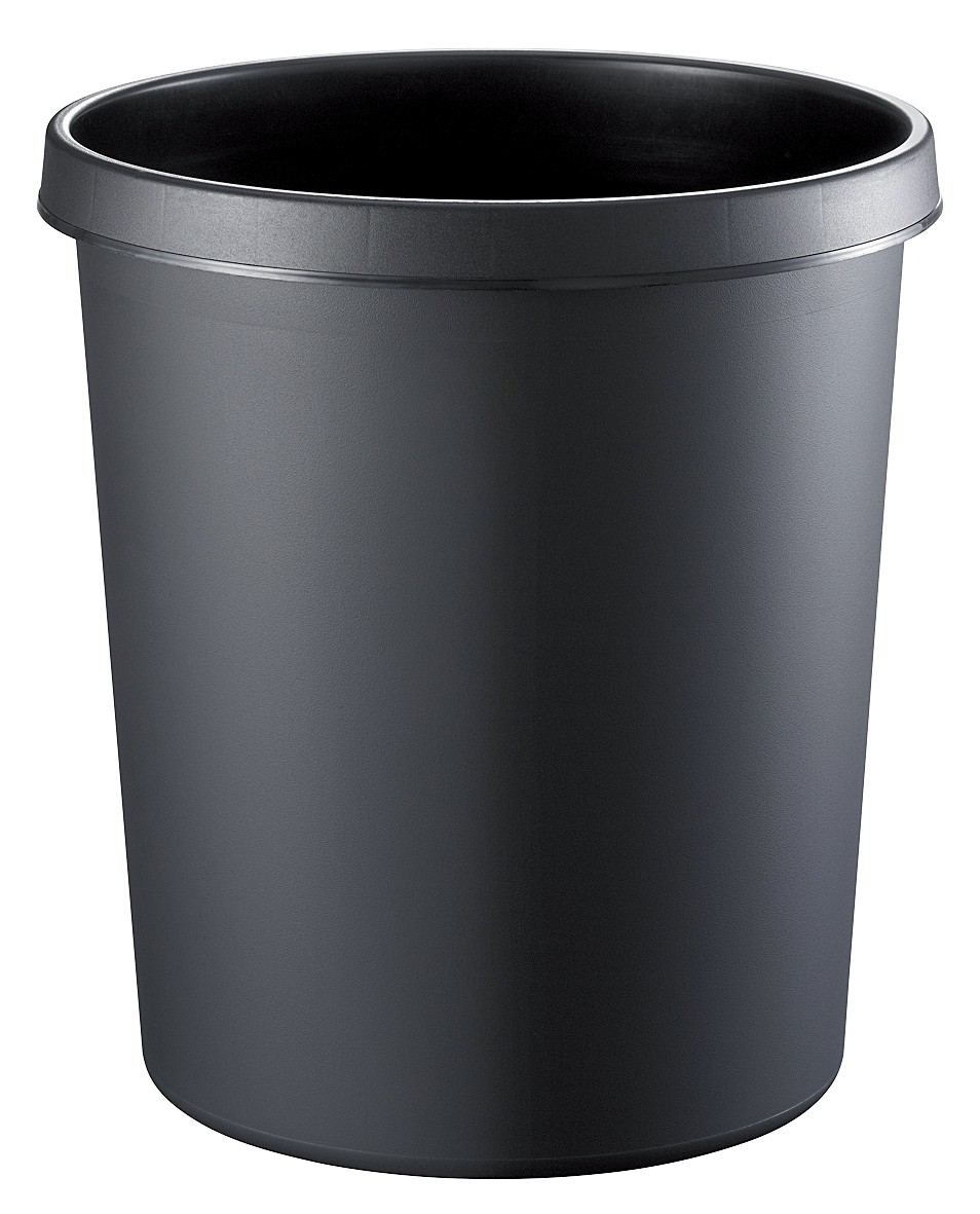 helit Papierkorb 18 L Schwarz PE (Polyethylen) H61058