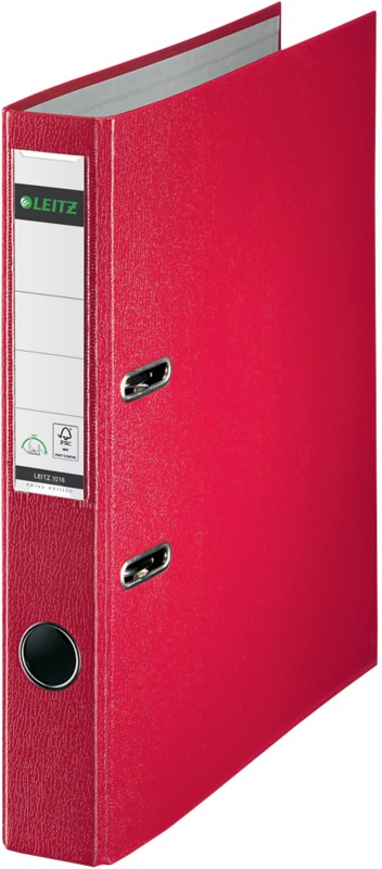 Leitz Swiss Edition 180° Schmal Ordner DIN A4 52 mm Rot 2 Ringe 1016 PP (Polypropylen) Hochformat