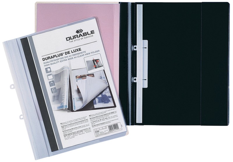 DURABLE Angebotshefter Duraplus de Luxe DIN A4 Schwarz PVC