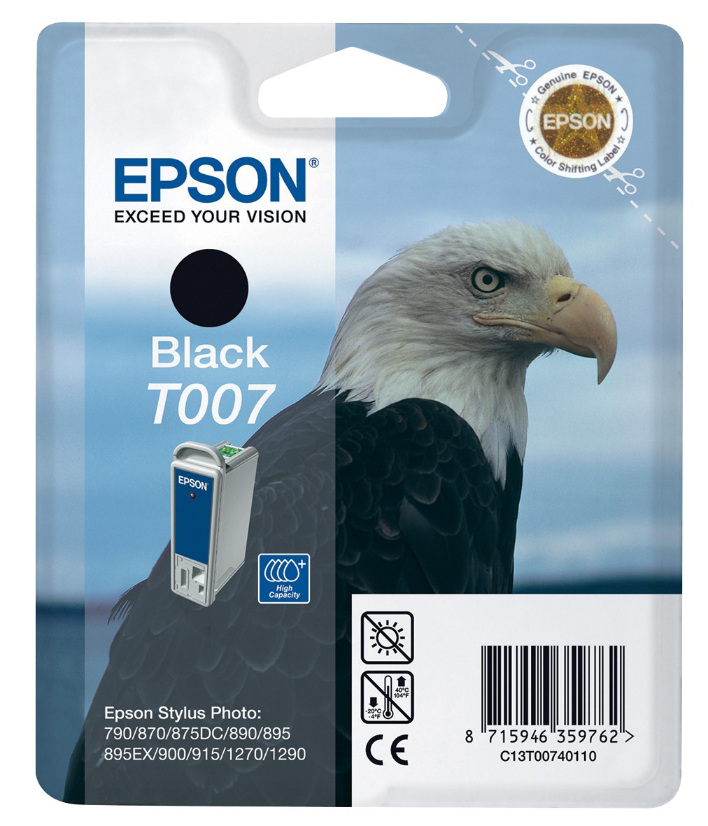 Epson T007 Original Tintenpatrone C13T00740110 Schwarz