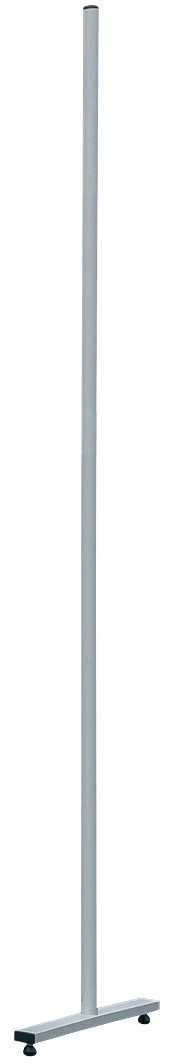 Franken Stellwand-Säule Montage mit Klemme Aluminium 1.900 mm (H) Hellgrau ECO