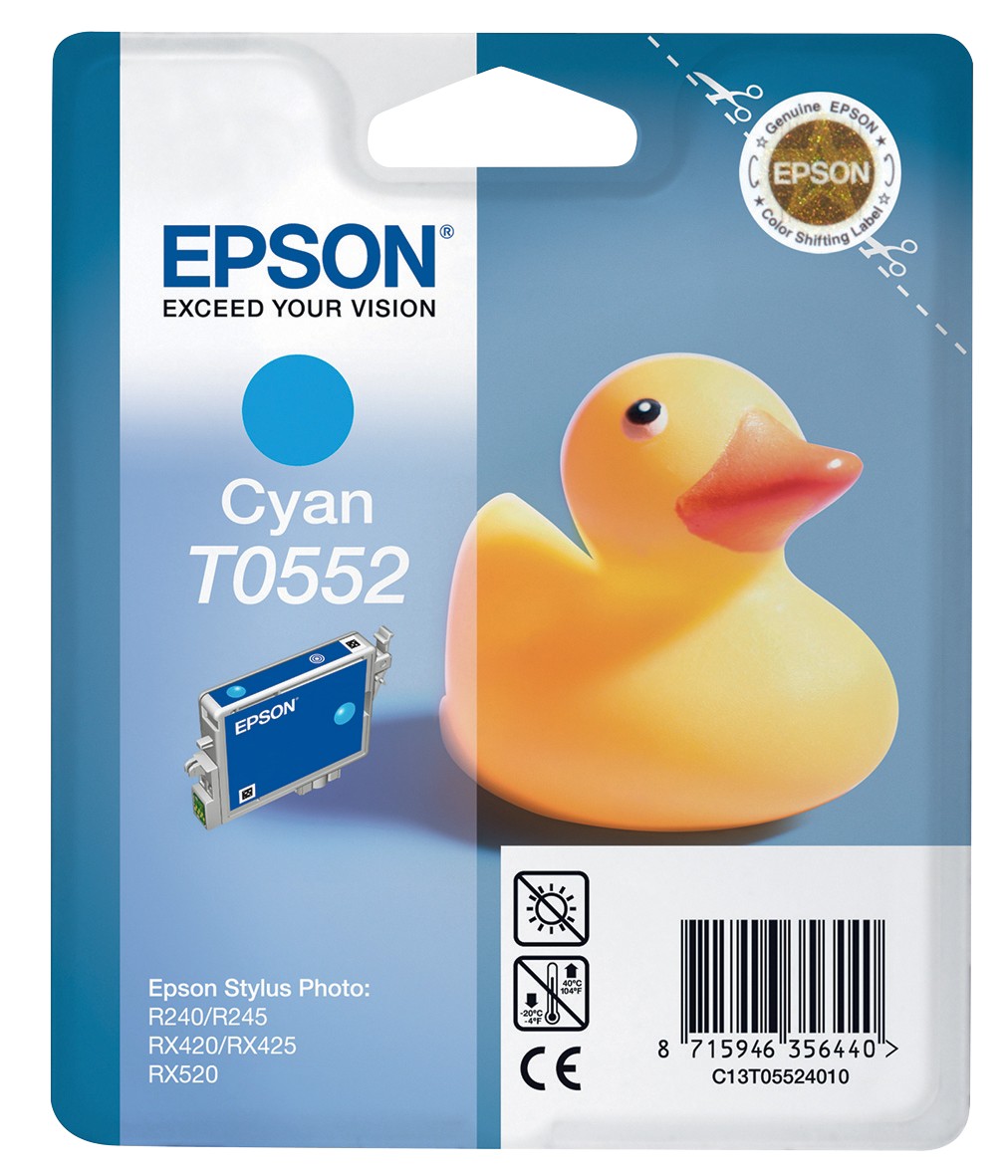 Epson T0552 Original Tintenpatrone C13T05524010 Cyan