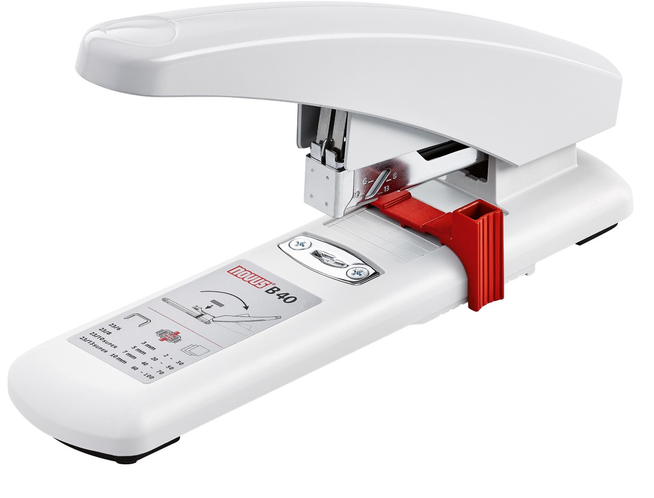Novus Blockheftgerät B40/4 100 Blatt Grau