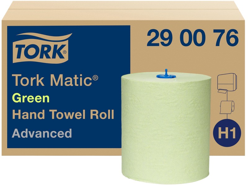 Tork Matic Advanced Papier Falthandtücher Grün 15,000 x 21 cm 290076 6 Rollen à 150 m