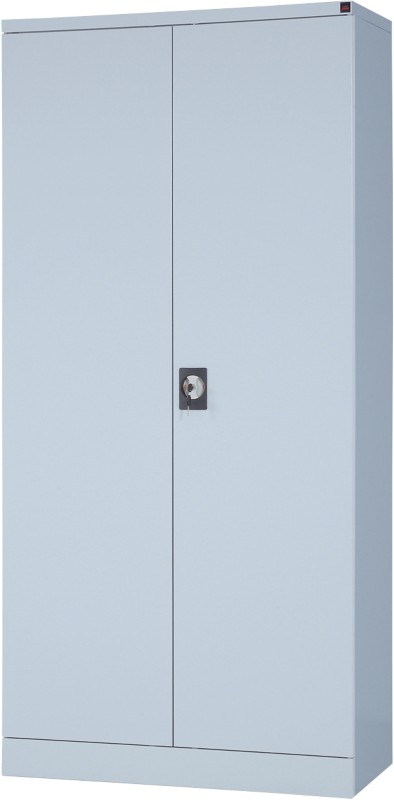 Realspace Aufbewahrungsschrank Stahl 4 Fachböden abschließbar 920 x 420 x 1.950 mm Lichtgrau