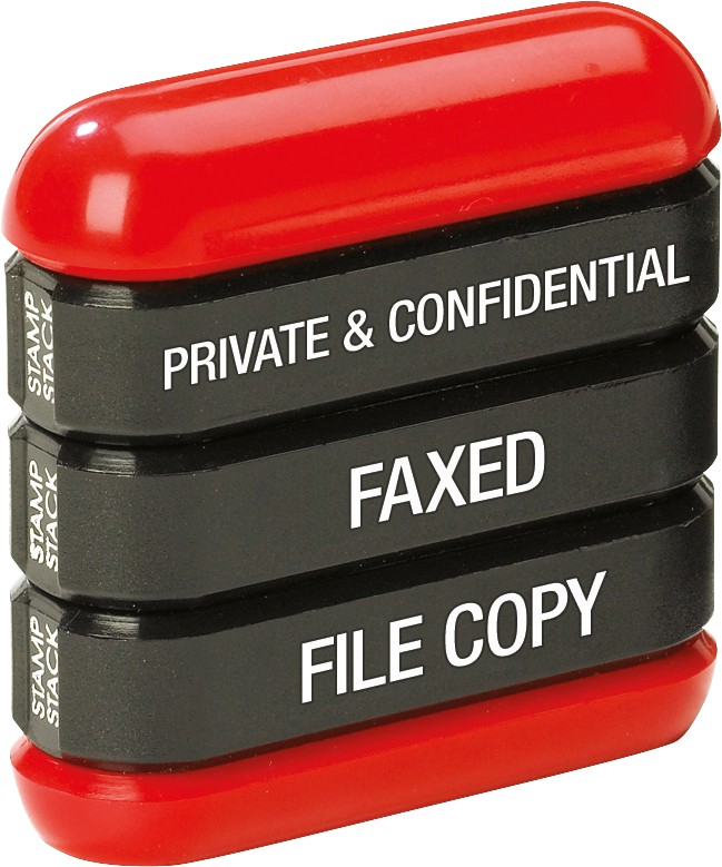 Trodat Self-Inking Stamp Stack 46 X 21Mm Black, Red