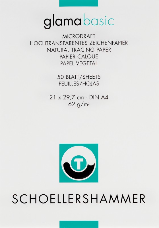 SCHOELLERSHAMMER DIN A4 Durchschlagpapier Transparent 60 g/m² 50 Blatt