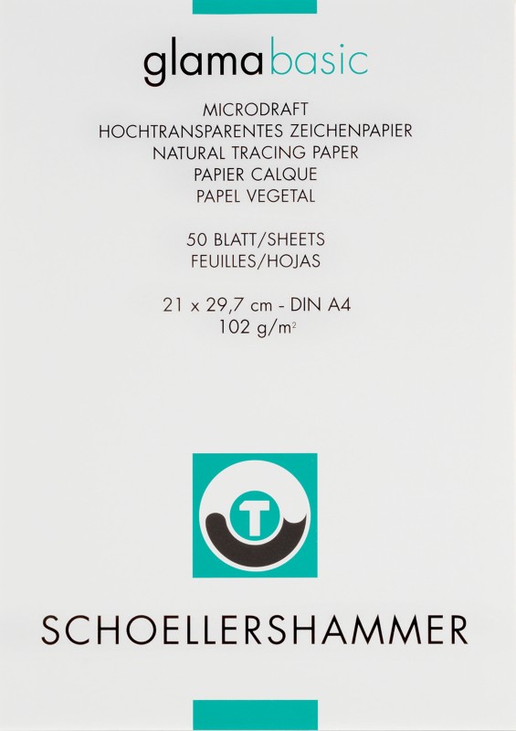 SCHOELLERSHAMMER DIN A4 Durchschlagpapier Transparent 100 g/m² 50 Blatt