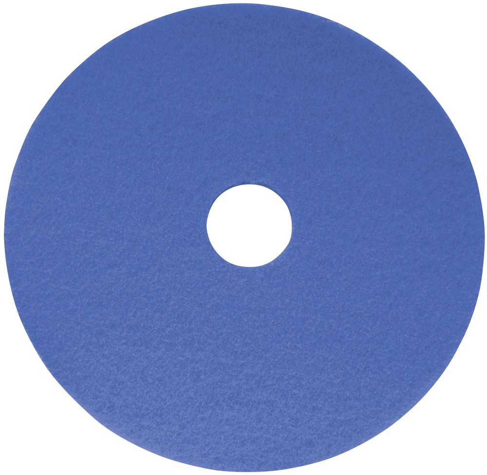 5X SYR 17" Floor Cleaning Pad Blue - for Wet Scrubbing and Spray Cleaning - Image 2