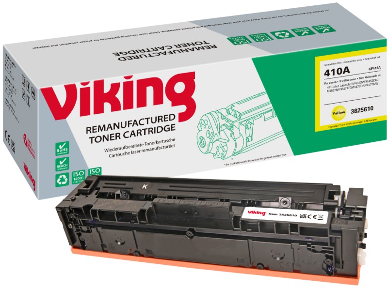 Viking 410A Kompatibel HP Tonerkartusche CF412A Gelb