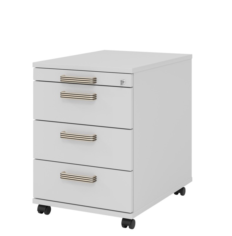 Hammerbacher Rollcontainer AC30 Lichtgrau 428 x 580 x 590 mm