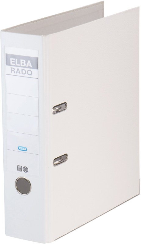 ELBA Rado Brilliant Ordner DIN A4 80 mm Weiß 2 Ringe 100022618 Pappkarton, PP (Polypropylen)