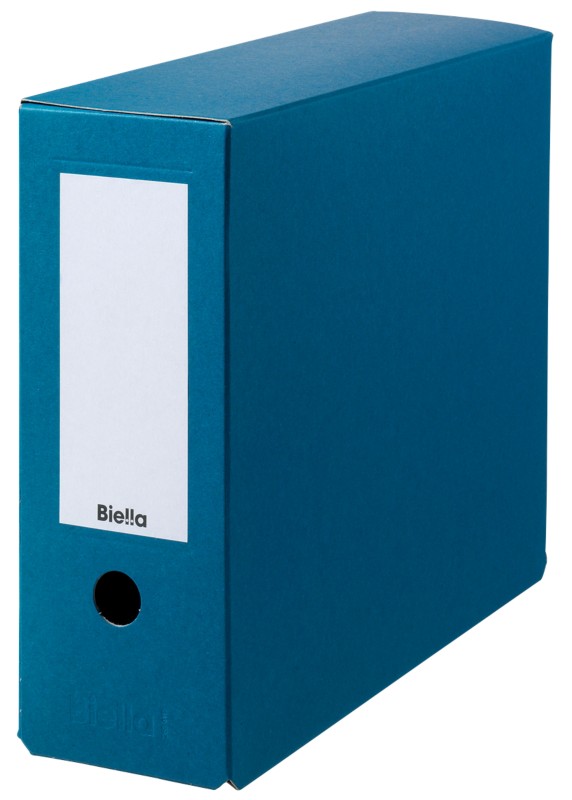 Biella Archivschachtel Blau Stabiler Karton 10 x 33 x 27 cm 10 Stück