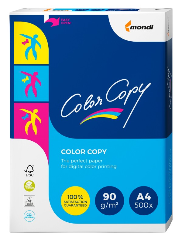 Mondi Color Copy DIN A4 Druckerpapier Weiß 90 g/m² Satin 500 Blatt