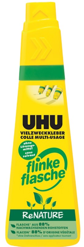 UHU Alleskleber Flinke Flasche ReNature Flüssig Transparent 100 g 46370