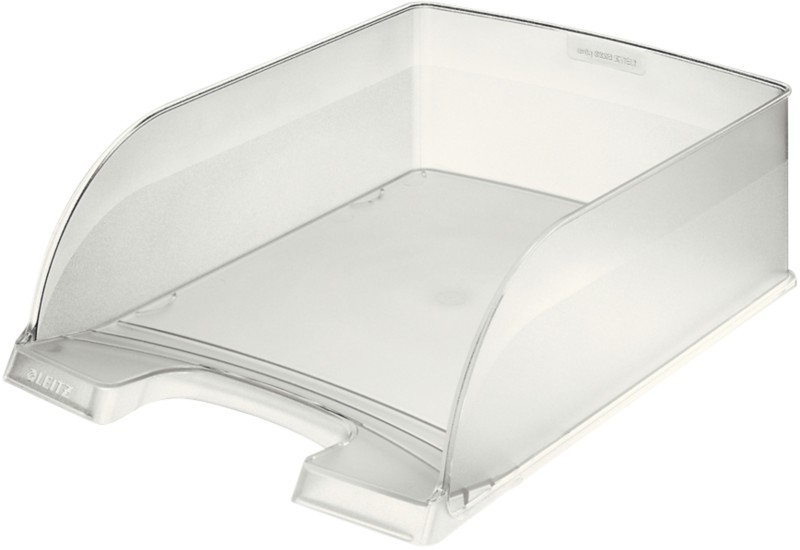 Thumbnail - Leitz Plus Briefablage 5233 Jumbo DIN A4 Transparent Frost 25,5 x 35,7 x 10,3 cm