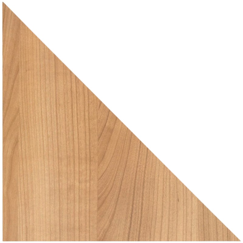 Hammerbacher Eckplatte Matrix Nussbaum 800 x 800 x 720 mm