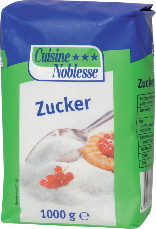 Südzucker Kristalklar Feinkristallzucker Cuisine Noblesse 1000 g