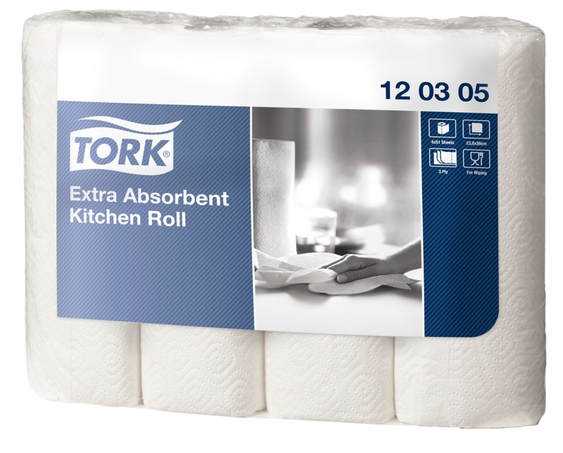 Tork Premium Küchenrolle 3-lagig 4 Rollen à 51 Blatt