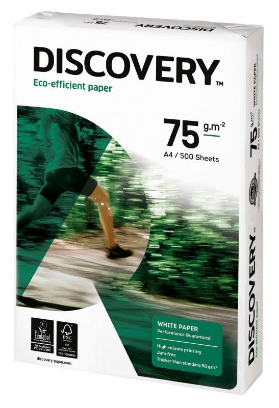 Discovery A4 Printer Paper White 75 gsm Matt 500 Sheets