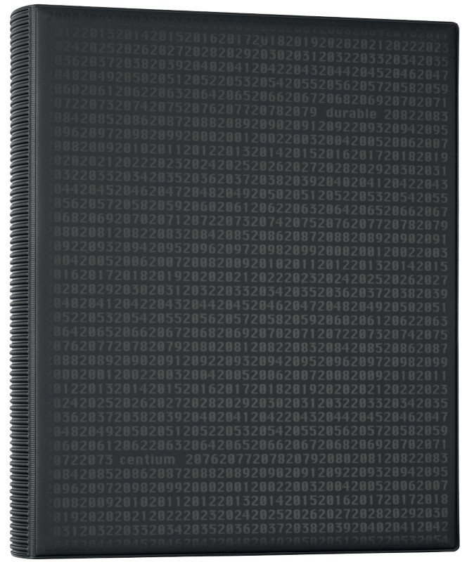 DURABLE Visitenkartenringbuch VISIFIX® centium DIN A4 400 Karten Schwarz 31,5 x 25,5 cm