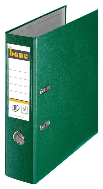 Thumbnail - Bene No.1 Power Breit Ordner DIN A4 80 mm Grün 2 Ringe 291400 PP (Polypropylen) Hochformat
